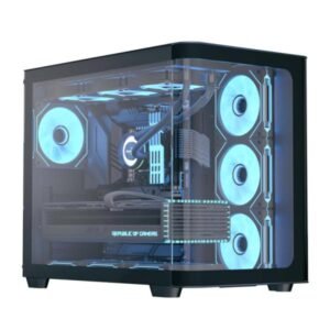 CASE GAMING RGB AEROCOOL P500C-G-BK-V1 MID TOWER VENTILADORE