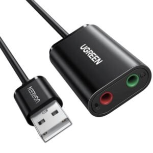 ADAPTADOR DE AUDIO UGREEN US205 USB-A A 3.5MM 48KHZ 30724 NE