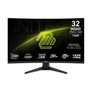 MONITOR MSI MAG 321CQF E18 31.5" CURVO 2560 X 1440 180HZ RAP