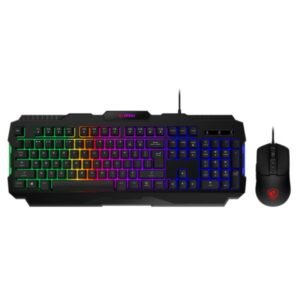 TECLADO Y MOUSE GAMING RGB MSI FORGE GK100 COMBO LS ALÁMBRIC