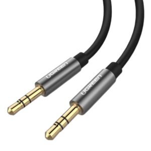 CABLE UGREEN AV119 3.5MM MACHO A MACHO 3M 10736 NEGRO