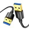 CABLE UGREEN US128 USB-A 3.0 MACHO A MACHO 2M 10371 NEGRO