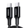 CABLE UGREEN USB-C A USB-C CARGA RAPIDA PD 5A 1M 80371 NEGRO