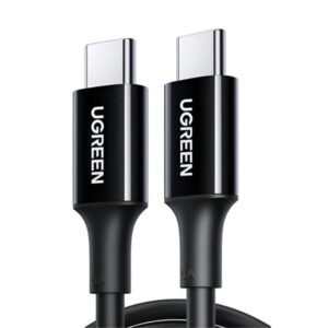 CABLE UGREEN USB-C A USB-C CARGA RAPIDA PD 5A 1M 80371 NEGRO