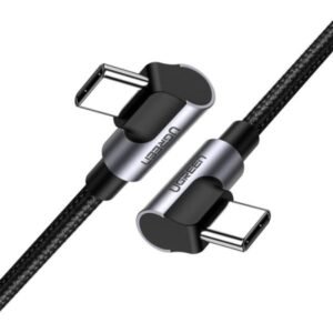 CABLE UGREEN US323 USB-C ANGULADO 2M 70531 NEGRO