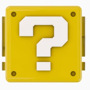 REF 3442 SUPER MARIO QUESTION BLOCK ICON LIGHT LAMPARA PALADONE