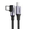 CABLE USB-C A USB-C ANGULO RECTO UGREEN US255 60W 1M CARGA R