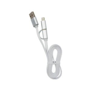 CABLE ARGOM 2 IN 1 IPHONE LIGHTNING MICRO USB ARG-CB-0058