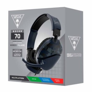 HEADSET TURTLE BEACH RECON 70 CAMUFLADO AZUL MULTIPLATAFORMA